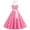 Pink, variant on YYUIJK Vintage Women 1950s Rockabilly Swing Dress Pinup 50s Retro Hepburn Style Halterneck A-Line Dresses Light Blue S