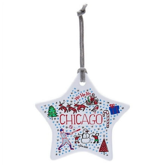 Chicago Baseball x Julia Gash Circular Ornament