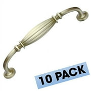 Hamilton Bowes Satin Brass Cabinet Hardware 128mm 5" Pull Traditional Basic Modern Gold Vibrant Amber