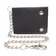 thumbnail image 7 of Chain Wallet for Men RFID Safe Black Real Leather Bifold Wallet for Men Two Snap Closed, 7 of 7