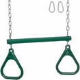 thumbnail image 4 of Swing Set Stuff Inc. Trapeze Bar with Rings and Uncoated Chain (Red), 4 of 5