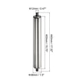 thumbnail image 2 of Uxcell Stainless Steel Gravity Conveyor Roller Transmission Galvanized End Silver 1.5"x16", 2 of 5