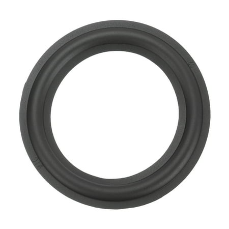 Uxcell 4 Inch Rubber Speaker Edge Surround Rings 98x66mm(IDxOD) Perforated Subwoofer Rings Replacement Parts for Speaker Repair or DIY Black