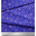 thumbnail image 2 of Soimoi Velvet Fabric Aztec Southwestern Print Sewing Fabric Yard 58 Inch Wide, 2 of 3
