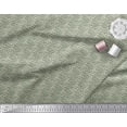 thumbnail image 2 of Soimoi Green Moss Georgette Fabric Filigree Damask Printed Craft Fabric by the Yard 42 Inch Wide, 2 of 3