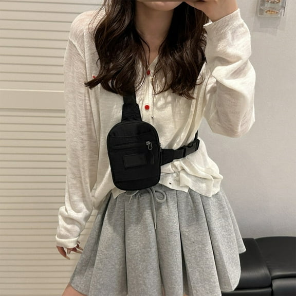 HongHeng Small Crossbody Sling Bag Water Resistant Mini Crossbody Bag Chest Purse Fanny Pack Running Phone Holder for Men Women Travel Workout