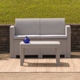 thumbnail image 2 of Afuera Living Wicker Patio Loveseat in Light Gray, 2 of 4
