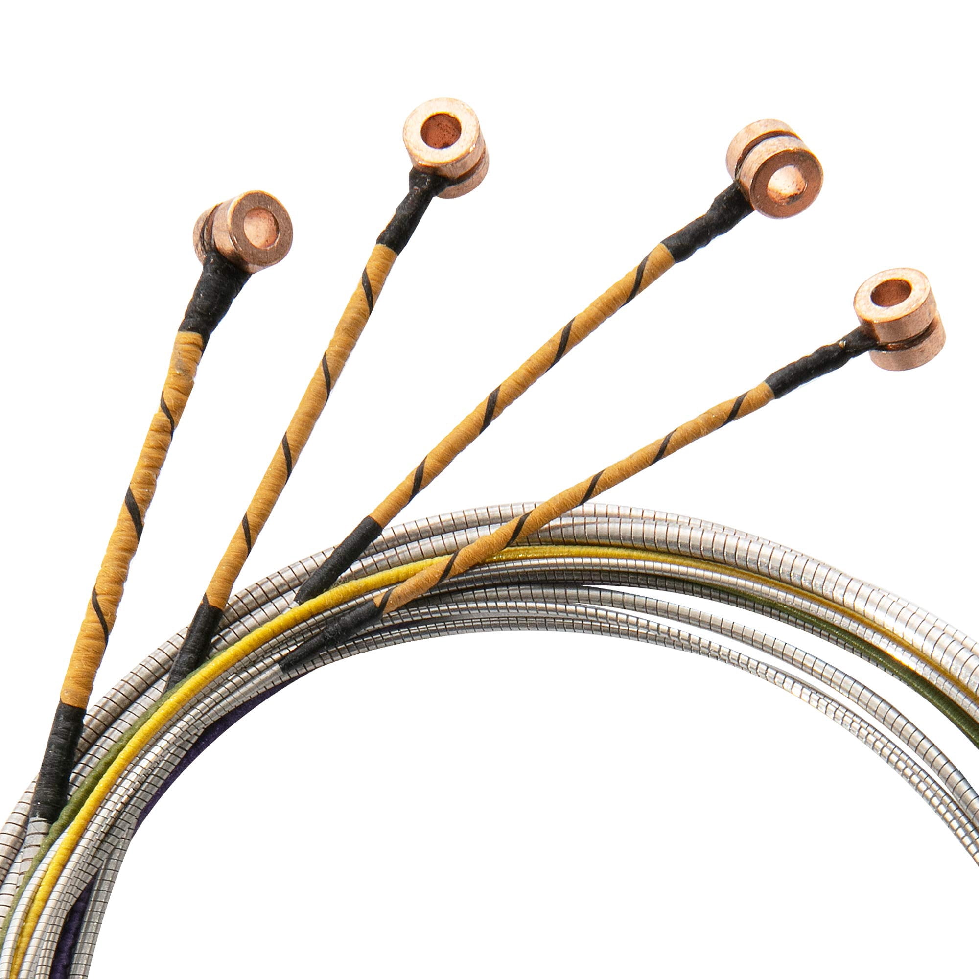 MI&VI PEAK Classic Cello Strings — 1/8 Scale Full Set (A-D-G-C) | Student Best Choice | German Steel Rope Core | Ball-Ends | Medium Gauge Tension - By MIVI Music