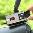 thumbnail image 6 of Motorcycle Mobile Phone Charger Digital Display Dual Usb Charging Adapter Modified Parts for Recorder Navigation, 6 of 8