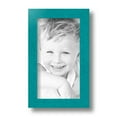 thumbnail image 2 of ArtToFrames 5" x 9" Aqua Picture Frame, 5x9 inch Green Wood Poster Frame (WOM-4428), 2 of 8