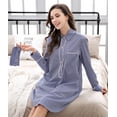 thumbnail image 6 of Richie House Women's Cotton Night Shirt RHW2829-A-S, 6 of 7