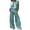 F221 Mint Green, variant on Likimi Two Piece Sets For Women Crew Neck Sleeveless Solid Color Top With Pants Loose Summer Outfit Set Gold Size 5Xl
