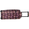 thumbnail image 4 of Lucas Designer Carry On Luggage Collection - Lightweight Pattern 22 Inch Duffel Bag- Weekender Overnight Business Travel Suitcase with 2- Rolling Spinner Wheels (Poly Purple), 4 of 4
