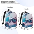 thumbnail image 3 of Lsque Vintage Camera Splash Art Pattern Canvas Daypack, Durable Backpack, High-quality Versatile Backpack,Vintage Compact Backpack-Small, 3 of 6