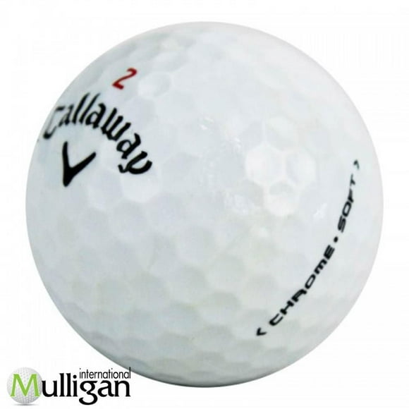 Mulligan - 12 balles de golf récupérées Callaway Chrome Soft 4A, Blanc