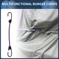 thumbnail image 2 of Unique Bargains Bungee Cords with Hooks Motorcycle Trailer Trucks Cargo Adjustable Bungee Cords with Metal Buckle Purple 4pcs 30cm, 2 of 7
