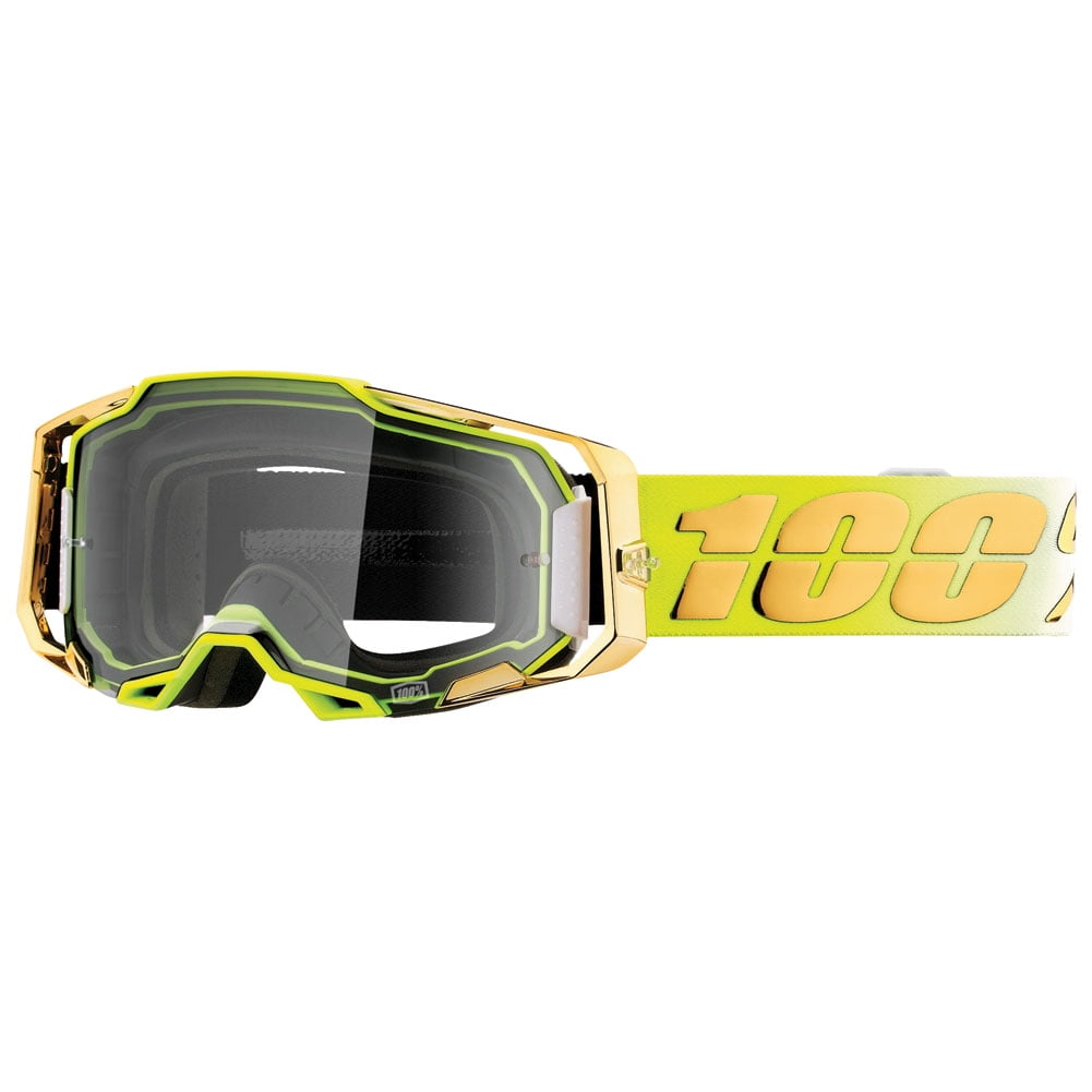 カマンゲロゲ　AR 100% Armega Goggles - CW2 Orange/Black Frame - Mirrored Lens