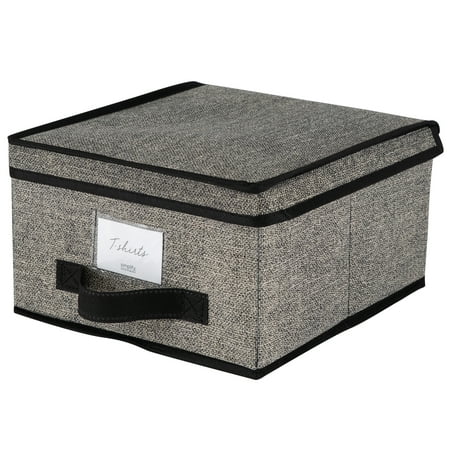 Simplify 3.46 Gallon Plastic Storage Boxes in Black