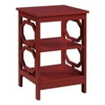 thumbnail image 1 of Pemberly Row 3 Shelves Contemporary Wood End Table in Cranberry Red, 1 of 6