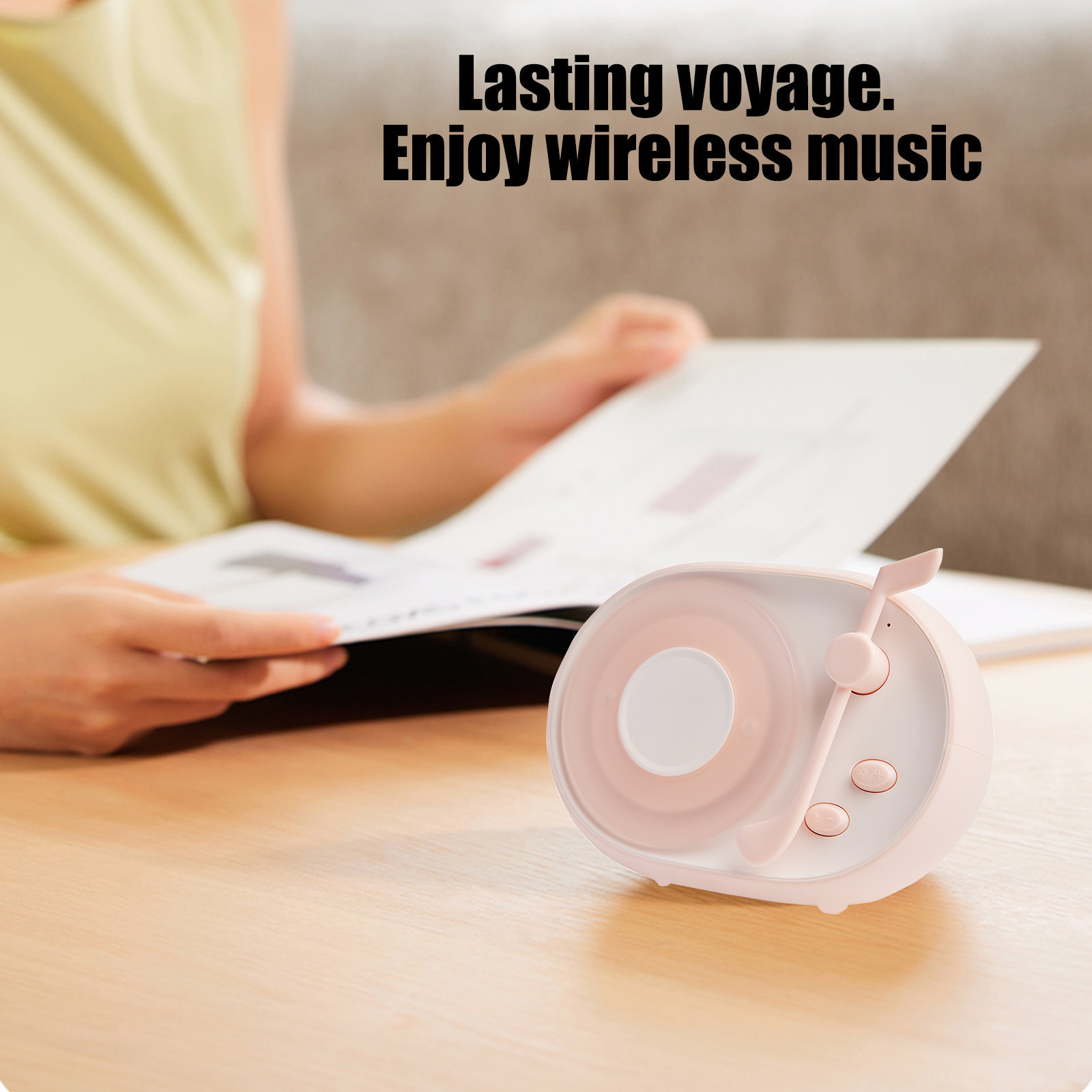 COM1950s Bluetooth Speaker with Flowing Light Effects,Desktop Mood Lighting Wireless Speaker,Portable 5.1 Inch Bluetooth 5.3 Sound System with 10H Playtime for Home Office Party Decor