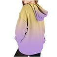 thumbnail image 3 of WELOIJEVBE Hoodies for Teen Girls Trendy Preppy Hooded Sweatshirts Oversized Long Sleeve Shirts Gradient Clothes for Girls, 3 of 7