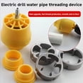 thumbnail image 4 of Rework Season! Electric Drill Compatible Pvc Pipe Threader Kit With Various Die Sizes, Pvc Thread Maker Tool, Pvc Pipe Threader Kit, Pvc Pipe Threader With 3 Dies, 1/2", 3/4", 1" (Internal + External), 4 of 7