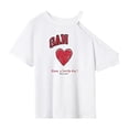 thumbnail image 1 of Camiseta de Mujer Jinwen Básica de Verano S Poliéster Manga Corta, 1 of 7