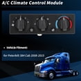 thumbnail image 2 of Unique Bargains A/C Heater Climate Control Module for Peterbilt 384 Cab 2008-2015 HVAC Control Switch Panel Replace No.Q216012/5995000/501410535, 2 of 7