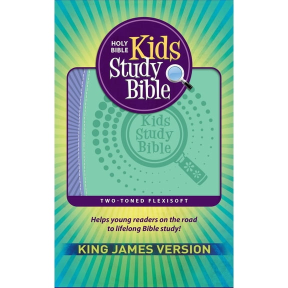 KJV Kids Study Bible-Purple/Green Flexisoft