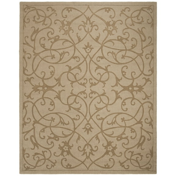 SAFAVIEH Impressions IM341D Handmade Light Brown Rug