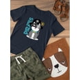 thumbnail image 3 of Cute Pirate Cat Art T-Shirt Toddler -Image by Shutterstock,  5 Toddler, 3 of 4
