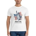 thumbnail image 5 of Generic Vintage T-Shirts Proud to be American Gildan Men's Short Sleeve T-Shirt 180g, 5 of 8