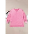 thumbnail image 3 of FOLUNSI Elegant Plus Size Pink Sweater - Drop Shoulder Daily Chic!, 3 of 8