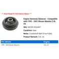 thumbnail image 2 of Engine Harmonic Balancer - Compatible with 1995 - 2001 Nissan Maxima 3.0L V6 1996 1997 1998 1999 2000, 2 of 3