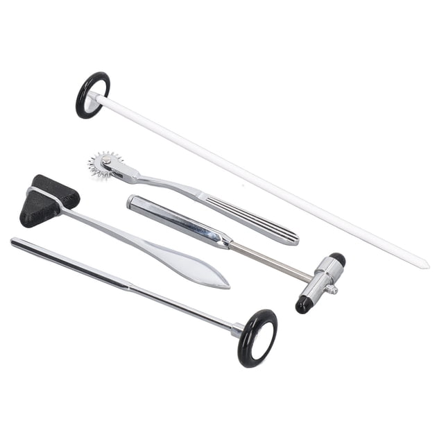 Hammer Set, 5PCS Neurological Hammer Set Easy To Use Multifunctional Ergonomic Handle for Nervous System Exam