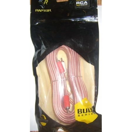 QUEST- Raptor Car Audio R2Rca-252 25' Rca Interconnet Mid Series Audio Cable Amp Wire