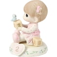 thumbnail image 2 of Precious Moments Growing In Grace, Age 2, Brunette Girl Figurine, 1 Each, 2 of 5