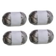thumbnail image 4 of Kuntesetty 4 Rolls Set T-shirt Yarn Shiny Elastic Knitting Yarn Polyester Yarn for Gray, 4 of 9