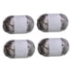 thumbnail image 4 of Juego de 4 rollos de hilo metálico para camiseta, hilo para tejer a ganchillo, hilo suave y brillante para bolsas. Gris plata, 4 of 9