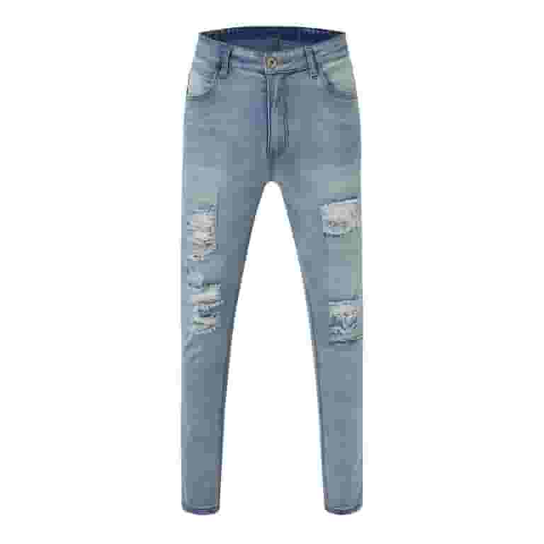 印象のデザイン Mens Lisingtool Jeans Tight Stretch High Sports Casual Men's Clothing
