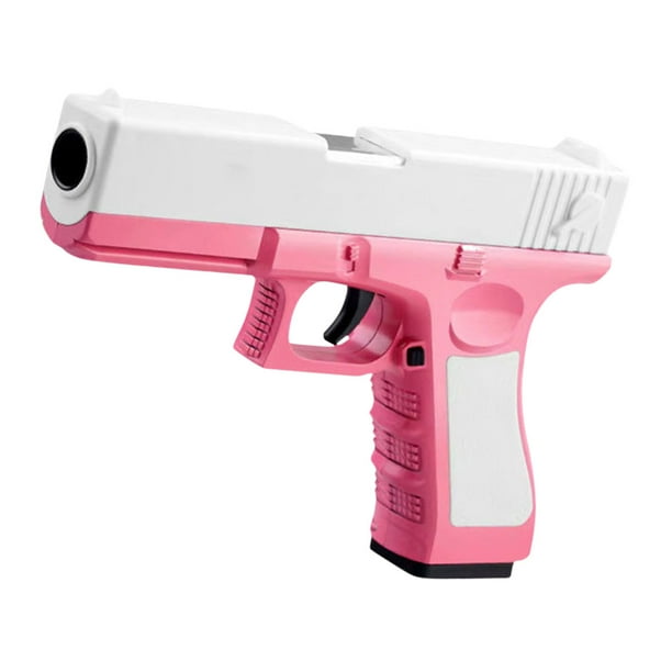 Pistolas De Juguete De Carcasa Blanda Airsoft Gun Pistol Shell Throwing Case Throwing Gun para niños adultos (rosa) Tmvgtek libre de BPA
