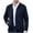 Navy, variant on Wancir Men's Casual Suede Bomber Jacket Lightweight Full Zip Up Jackets Vintage Faux Leather Jacket