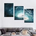 thumbnail image 4 of Nawypu  Framed Canvas Wall Art Natural ice cave Photo Print Poster Large Size Stretched & Framed Artwork Home Decor for Living Room Ready to Hang 12''x16''X3 Panels, 4 of 4