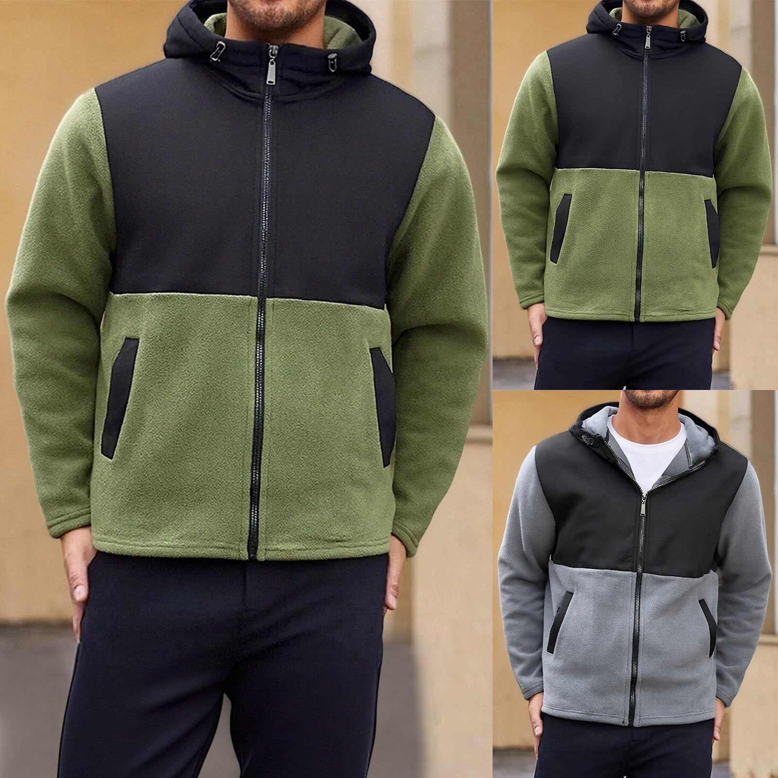 SOL'S Men's North Full Zip Fleece Jacket - Outdoor Midweight Jacket, Dark Chocolate, Size XXL (45-47" Chest)