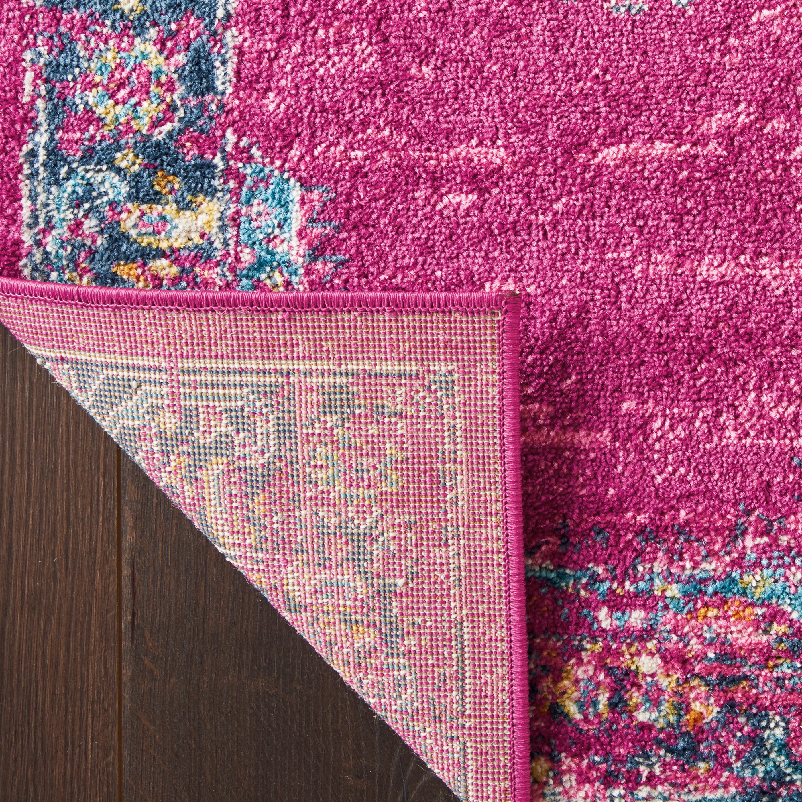 Nourison Passion Persian Fuchsia 2'2" x 10' Area Rug, (2x10)