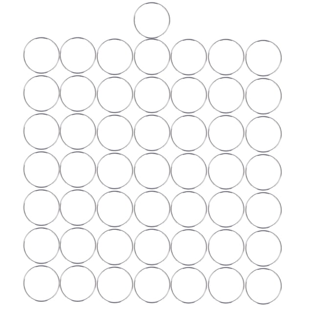 Oubit Metal Ringsfor Crafts,50Pcs Metal Rings Durable Metal Rings Metal O Rings Next-Gen Design