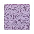thumbnail image 1 of serony 1/2/3/5 Cup Silicone Heat Resistant Coffee Mug Table Mat Reusable Household Pad Ribbed Tableware Placemat Protector Purple 1 Pc, 1 of 6