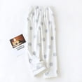 thumbnail image 6 of Douhoow Women Flannel Pajama Pants Winter Warm Sleep Pants Fleece Drawstring Trousers, 6 of 6