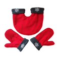 thumbnail image 1 of AMLESO Couple Hand Holding Mittens Men Women Soft for Running Cold Weather Outdoor Red, 1 of 8