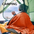 thumbnail image 6 of Kato Outdoors Waterproof Throw Blanket, Sherpa Fleece Blanket, Orange, 51'' x 59'', 2 lb, All Ages, 6 of 7